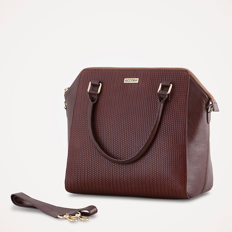 Annabelle Business Bag – Printed Brown - Image 3